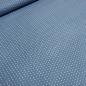 Preview: Stoff Baumwolle Popeline mit 2 mm Punkte Pünktchen Design jeans blau weiß Kleiderstoff Blusenstoff Dekostoff