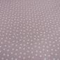 Preview: Stoff Baumwolle Popeline 4 mm Sterne Sternchen Design altrosa weiß Kleiderstoff Blusenstoff Dekostoff