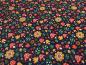Preview: Fabric sweatshirt fabric with alpine fleece off side with mushrooms toadstool flowers design blue red green orange colorful children's fabric clothing fabric hoodie fabric