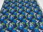 Preview: Fabric cotton jersey graphic geometric pattern blue green black white children's fabric dress fabric