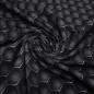 Preview: Fabric cotton french terry sweatshirt fabric hexagon graphic geometric pattern gray black dress fabric children's fabric