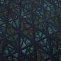 Preview: Fabric cotton french terry sweatshirt fabric geometric pattern black petrol colorful dress fabric children's fabric