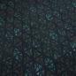 Preview: Fabric cotton french terry sweatshirt fabric geometric pattern black petrol colorful dress fabric children's fabric