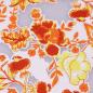 Preview: Fabric viscose jersey burnout with glitter effect and flower design white yellow orange red silver dress fabric