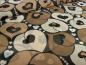 Preview: Fabric chiffon with heart design brown beige black blouse fabric dress fabric