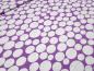 Preview: Fabric viscose jersey dots circles design purple lilac white dress fabric