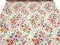 Preview: Stoff Viskose Jersey Blumenmuster Design vanille rot rosa grau orange bunt Kleiderstoff Kinderstoff