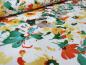 Preview: Fabric viscose jersey floral design white green yellow orange taupé floral dress fabric children's fabric