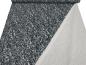 Preview: Stoff Feinstrick Jacquard Abstrakt Design schwarz weiß grau petrol Kleiderstoff