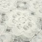 Preview: Stoff Spitze Spitzenstoff Blumenmuster cremeweiß Kleiderstoff Hochzeitsstoff