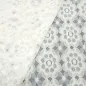 Preview: Stoff Spitze Spitzenstoff Blumenmuster cremeweiß Kleiderstoff Hochzeitsstoff