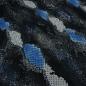 Preview: Fabric crêpe chiffon with snake pattern design black blue gray blouse fabric dress fabric