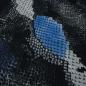 Preview: Fabric crêpe chiffon with snake pattern design black blue gray blouse fabric dress fabric