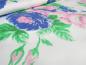 Preview: Stoff Baumwolle Stretch Popelin Rosen Design weiss blau grün rosa bedruckt Blusenstoff Kleiderstoff