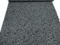 Preview: Stoff Feinstrick Jacquard Strickstoff mit geometrischen Muster grau schwarz Kleiderstoff