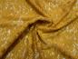 Preview: Stoff Bi-Stretch Spitze Spitzenstoff mit Blumenmuster curry ocker Kleiderstoff