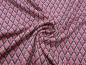 Preview: Stoff Viskose Lurex Glitzer Jersey retro Rauten Design pink lila weiß silber Kleiderstoff