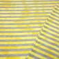 Preview: Fabric cotton jersey with 9 mm batik stripe design gray yellow stripes dress fabric children's fabric