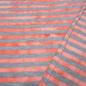 Preview: Fabric cotton jersey with 9 mm batik stripe design gray red stripes dress fabric children's fabric