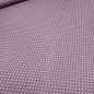 Preview: Fabric 100% cotton poplin with 3 mm dots dots design lilac berry white dress fabric blouse fabric decoration fabric