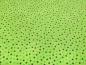 Preview: Stoff Baumwolle Popeline Querstretch mit 2 mm Punkte Pünktchen Design grün oliv Kleiderstoff Blusenstoff Dekostoff