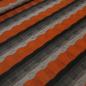 Preview: Fabric jacquard jersey stripes rust taupé gray black striped smocked dress fabric