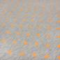 Preview: Stoff Baumwolle Jersey Herzen hellgrau melange neon orange Kleiderstoff Kinderstoff