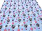 Preview: Stoff Baumwolle Jersey mit Mäuse Bubbles Design jeans hellblau grau rosa bunt Kinderstoff Kleiderstoff