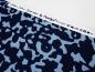 Preview: Stoff Baumwolle Stretch Satin mit Abstrakt Design hellblau weiß Kleiderstoff Hosenstoff Kostümstoff