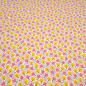 Preview: Fabric modal jersey with floral pattern design pale pink pink yellow black dress fabric children's fabric