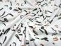 Preview: Stoff Modal Jersey Tupfen Abstrakt Geometrische Muster Design weiss rosa braun schwarz Kleiderstoff Kinderstoff