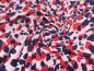 Preview: Stoff Modal Jersey Tupfen Flecken Design rosa rot blau Kleiderstoff Kinderstoff