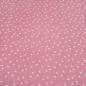 Preview: Stoff 100% Baumwolle Musselin Double Gauze Pusteblume Design rosa weiß Blusenstoff Spucktuch Kinderstoff