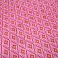 Preview: Fabric 100% cotton poplin with Circus Diamond diamond check design pink pink white bordeaux orange dress fabric children's fabric decorative fabric