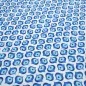 Preview: Stoff Baumwolle Popeline Tante Ema mit Ornamente Tropfen Design weiß blau hellblau Kleiderstoff Blusenstoff Kinderstoff