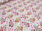 Preview: Stoff Baumwolle Popeline Tante Ema Blumenmuster Design weiß grün rot bunt Kleiderstoff Blusenstoff Kinderstoff Dekostoff​