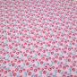 Preview: Stoff Baumwolle Popeline Tante Ema Tulpen Blumenmuster Design rosa pink türkis weiß Kleiderstoff Blusenstoff Kinderstoff Dekostoff