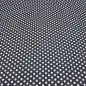 Preview: Stoff 100% Baumwolle Popeline mit 9 mm Punkte Pünktchen Design schwarz weiß Kleiderstoff Blusenstoff Dekostoff