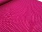 Preview: Stoff Viskose Jersey mit 2 mm Punkte Pünktchen Design pink weiß Kleiderstoff Kinderstoff