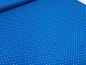 Preview: Fabric viscose jersey with 2 mm dots dots design blue-turquoise white dress fabric children's fabric