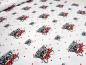 Preview: Fabric cotton jersey with dogs Franz. Bulldog pug dots dots design white red black children's fabric dress fabric