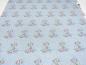 Preview: Fabric summer sweatshirt fabric French Terry with trendy maritime anchor flowers waves design light gray melange light blue white colorful dress fabric kids fabric