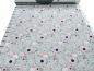 Preview: Stoff Baumwolle Jersey Panel Vögel Blumenmuster Design grau rosa blau weiß bunt Kinderstoff Kleiderstoff 0,75 m x 1,40 m