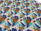 Preview: Stoff Baumwolle Jersey mit Waldtiere Rehe Bären Füchse Igel Hasen Design beige blau türkis braun bunt Kinderstoff Kleiderstoff