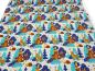 Preview: Stoff Baumwolle Jersey mit Waldtiere Rehe Bären Füchse Igel Hasen Design beige blau türkis braun bunt Kinderstoff Kleiderstoff