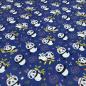 Preview: Fabric cotton jersey panda bear design blue white black colorful children's fabric dress fabric