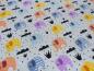 Preview: Stoff Baumwolle Jersey Elefanten Design grau melange orange curry blau grau bunt Kinderstoff Kleiderstoff