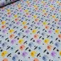 Preview: Stoff Baumwolle Jersey Elefanten Design grau melange orange curry blau grau bunt Kinderstoff Kleiderstoff