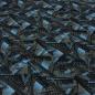 Preview: Fabric cotton french terry sweatshirt fabric abstract graphic pattern gray black blue dress fabric children's fabric
