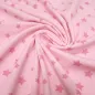 Preview: Stoff Baumwolle Jersey Sterne rosa pink Kinderstoff Kleiderstoff